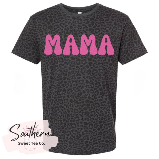 Retro Leopard Mama Tee