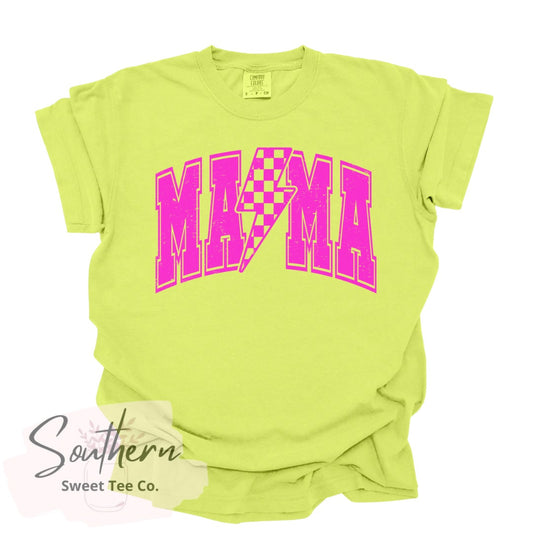 Neon Mama Lightning Bolt Graphic Tee