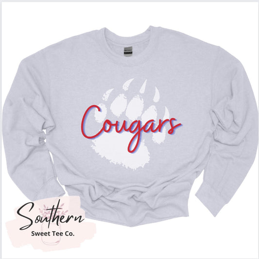 Cougars Paw Sweatshirt - Youth